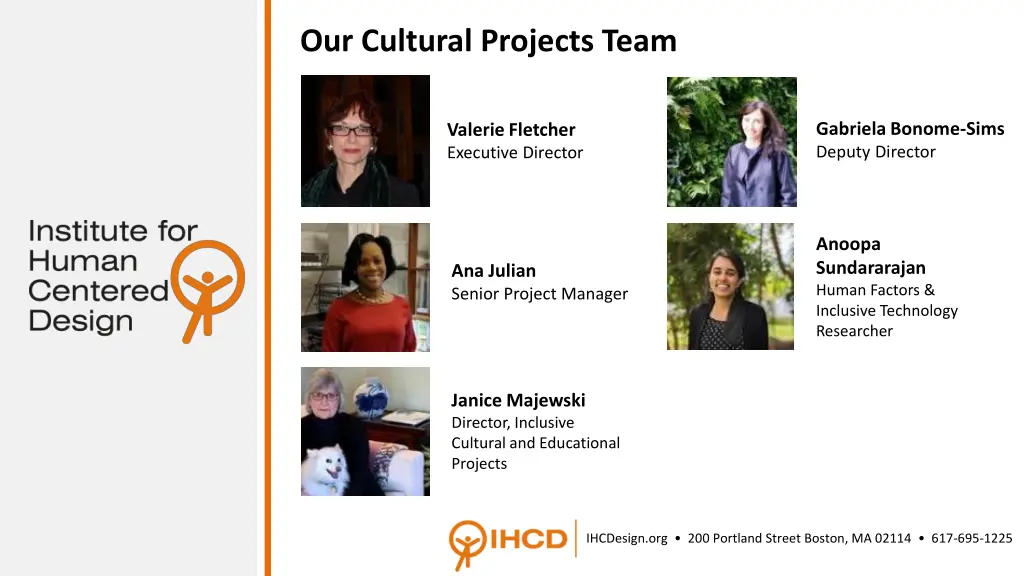 our cultural projects team