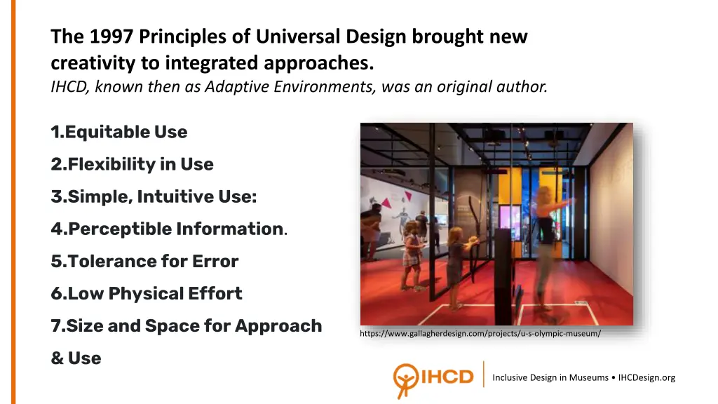 the 1997 principles of universal design brought