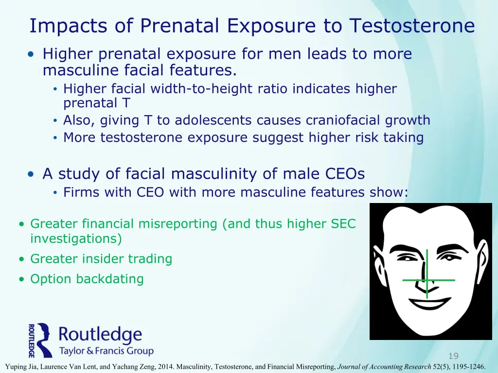 impacts of prenatal exposure to testosterone