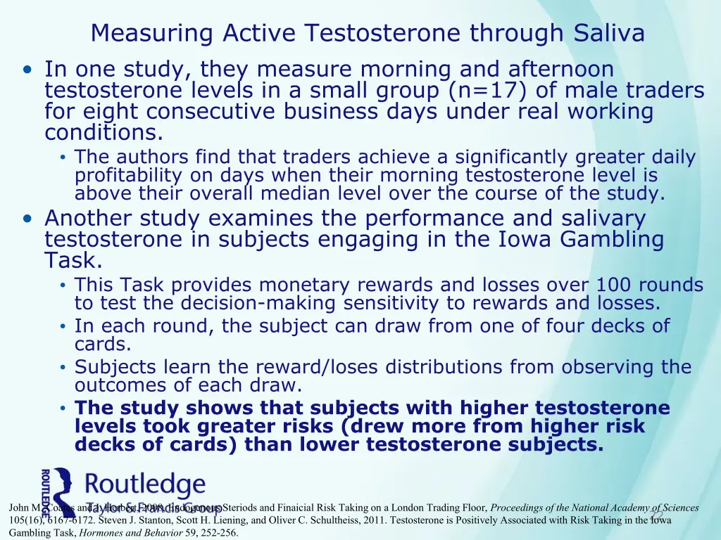 measuring active testosterone through saliva