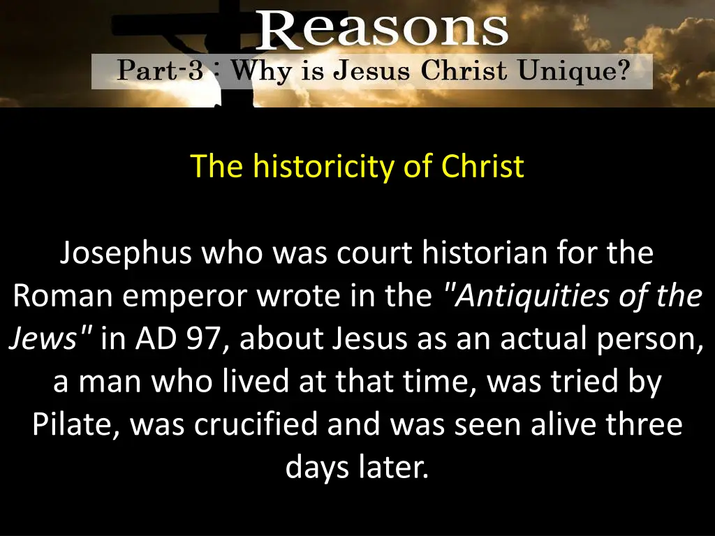 the historicity of christ 3