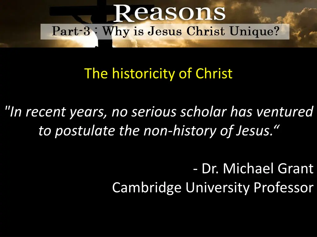 the historicity of christ 4