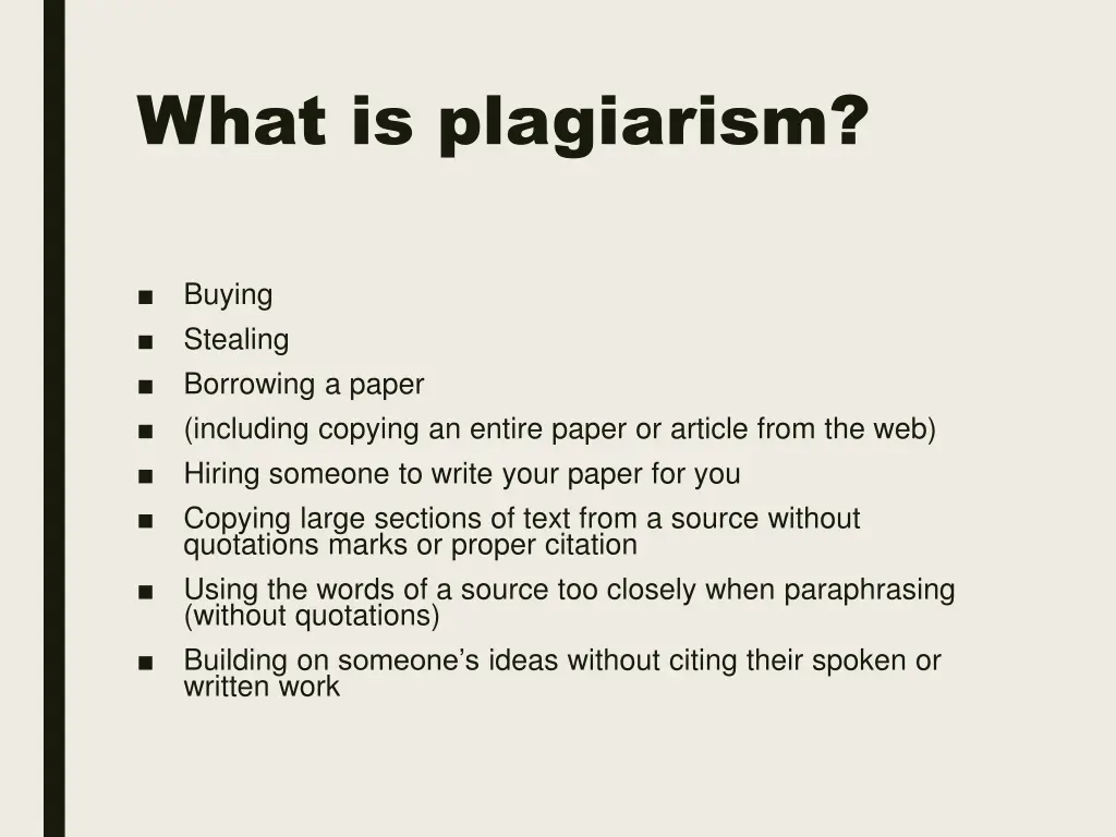 what is plagiarism