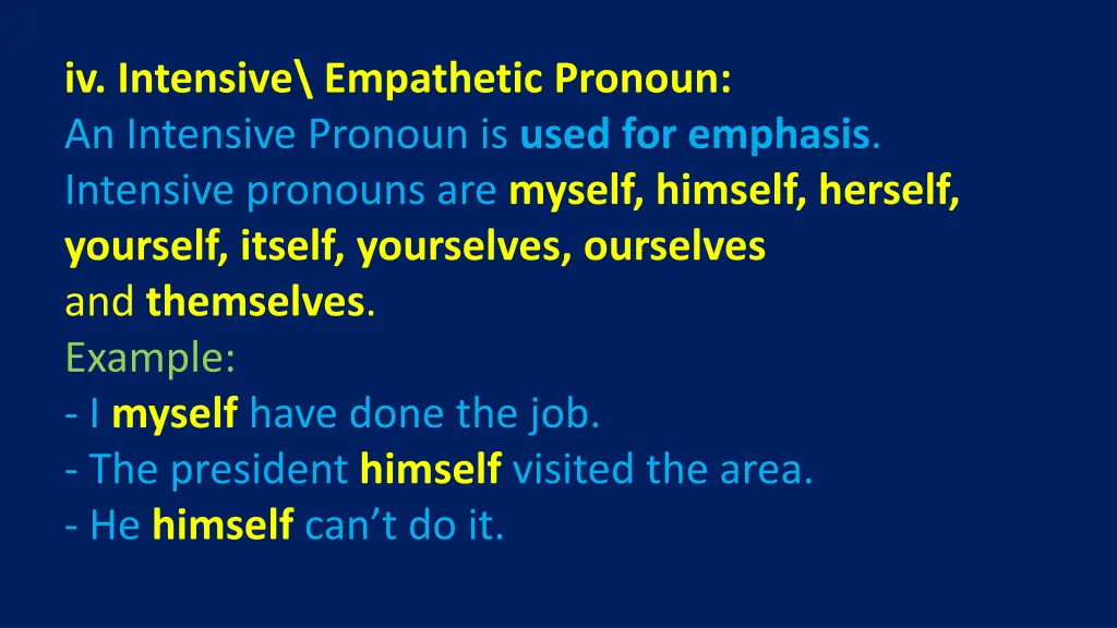 iv intensive empathetic pronoun an intensive