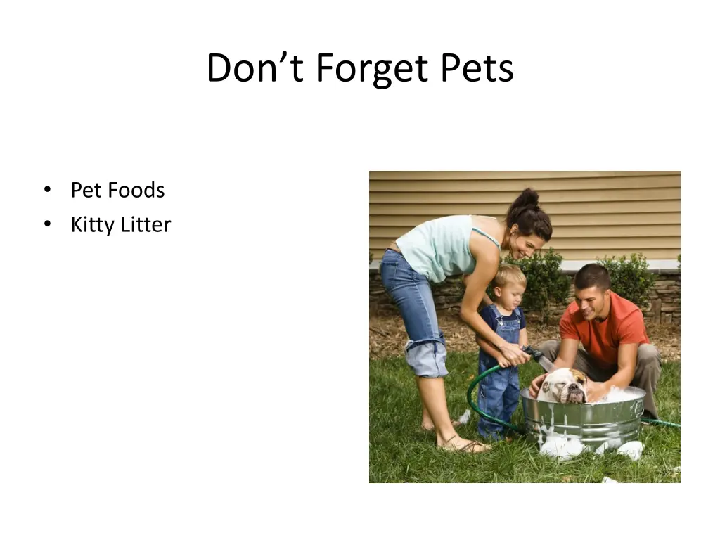 don t forget pets