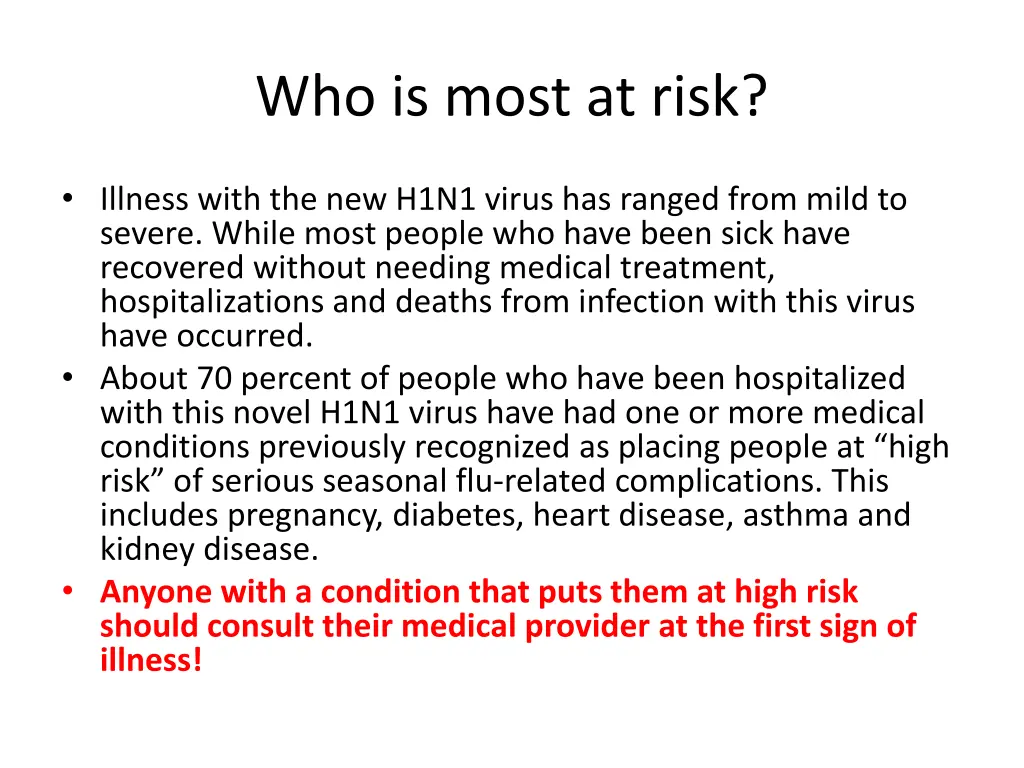 who is most at risk