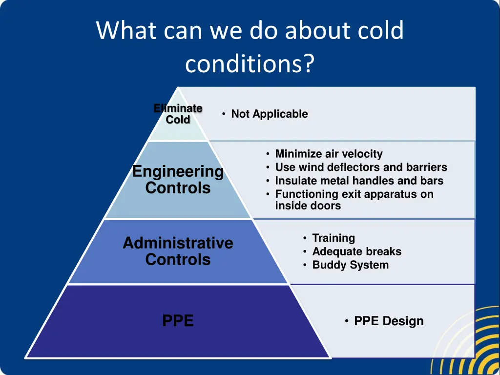 what can we do about cold conditions