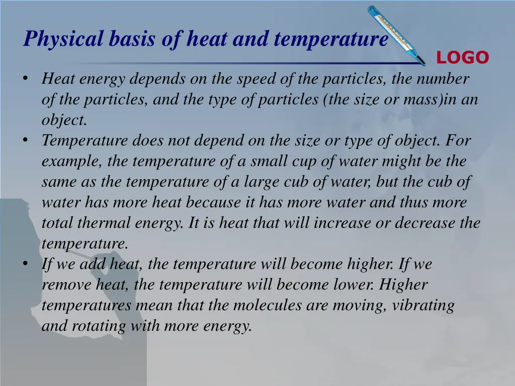 physical basis of heat and temperature 3