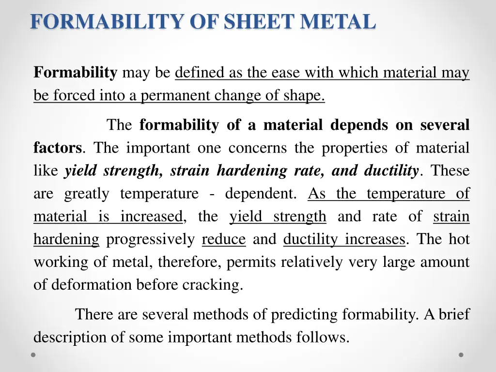 formability of sheet metal