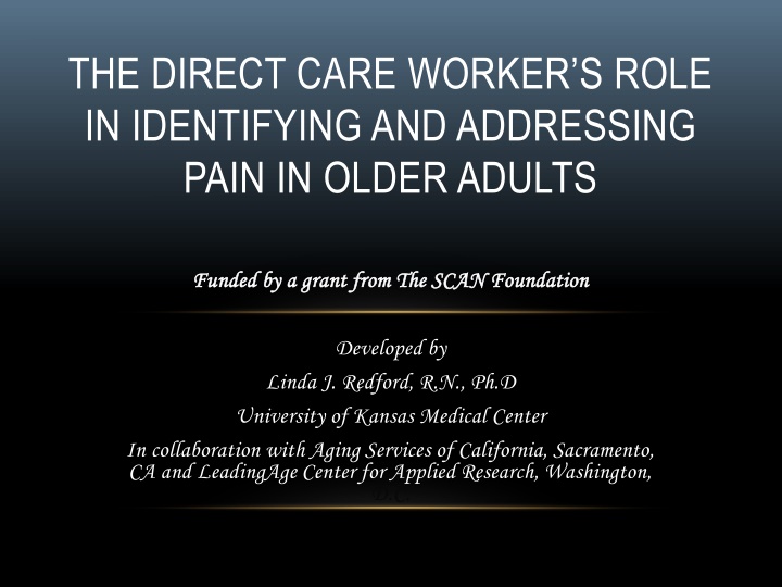 the direct care worker s role in identifying