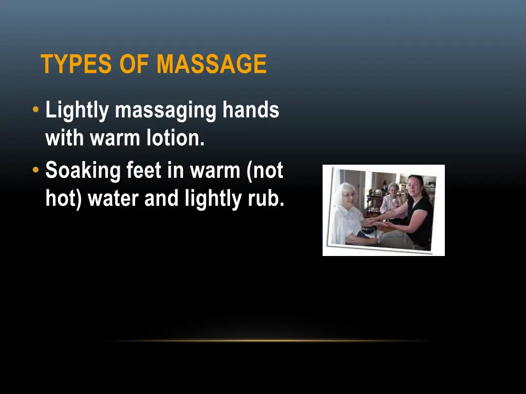 types of massage