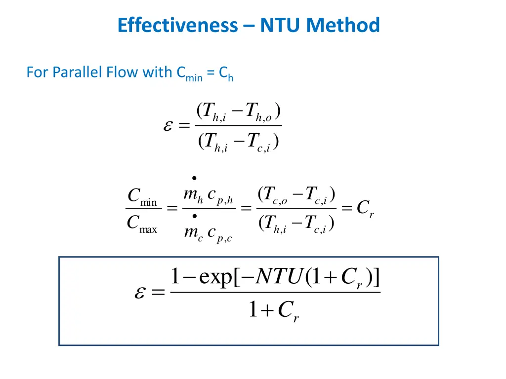 effectiveness ntu method 1