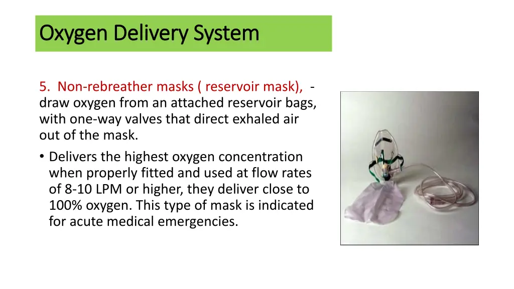 oxygen delivery system oxygen delivery system 4