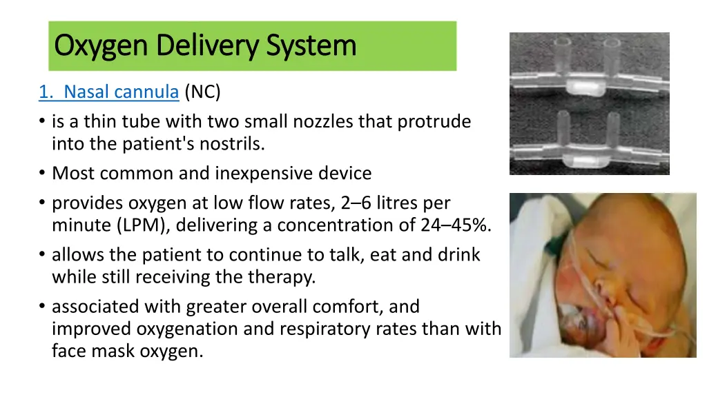 oxygen delivery system oxygen delivery system