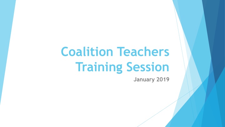 coalition teachers training session