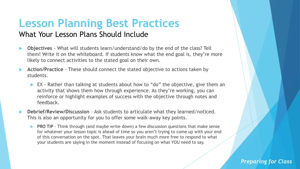 lesson planning best practices what your lesson