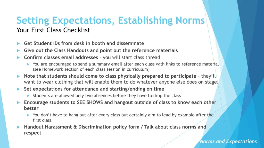 setting expectations establishing norms your