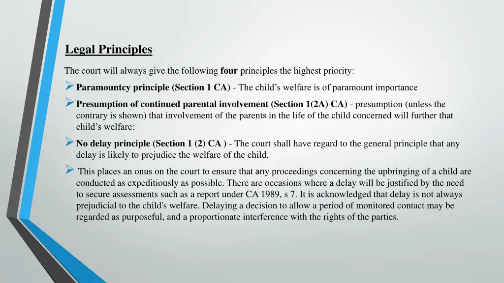 legal principles