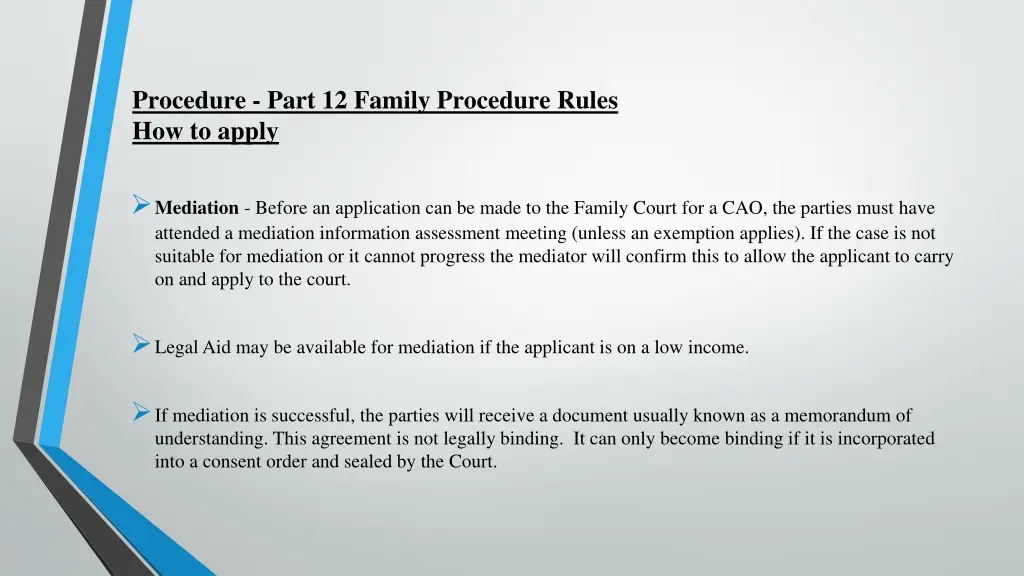 procedure part 12 family procedure rules