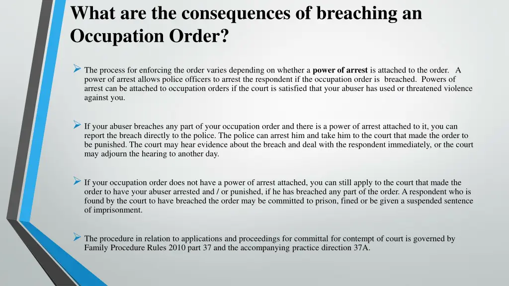 what are the consequences of breaching 1