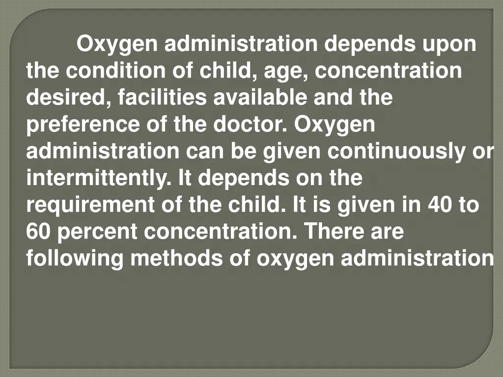 the condition of child age concentration desired