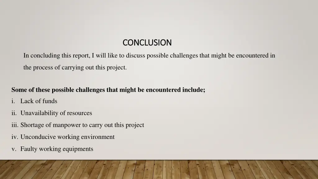 conclusion conclusion