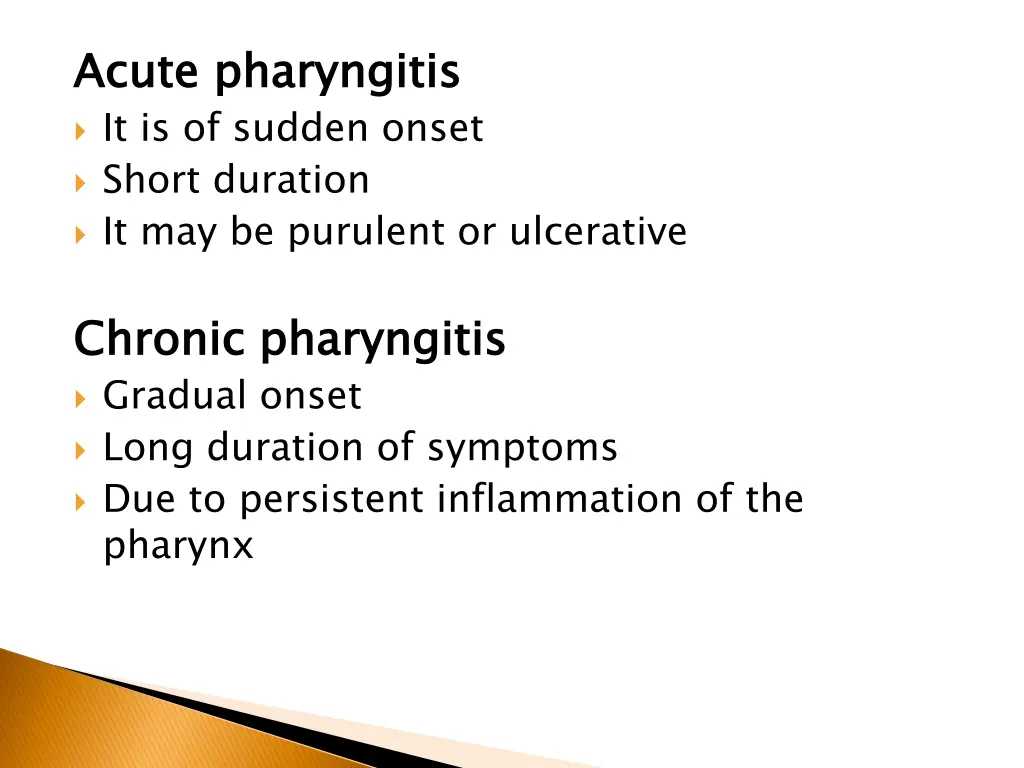 acute it is of sudden onset short duration