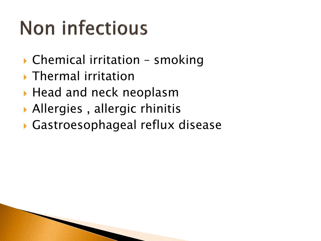 chemical irritation smoking thermal irritation