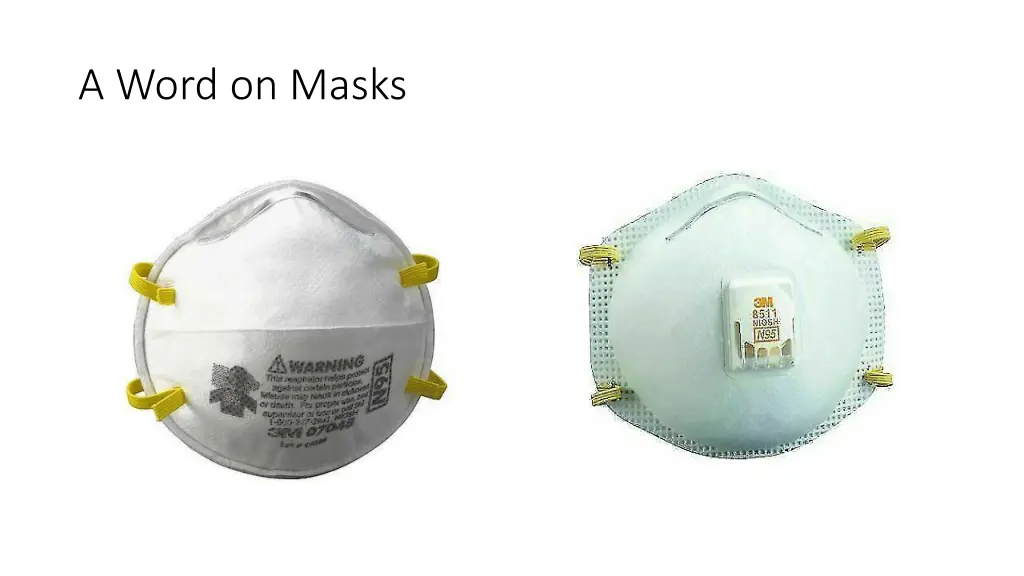 a word on masks