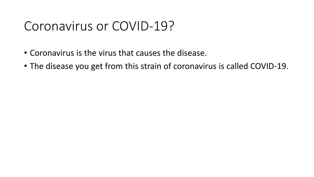 coronavirus or covid 19