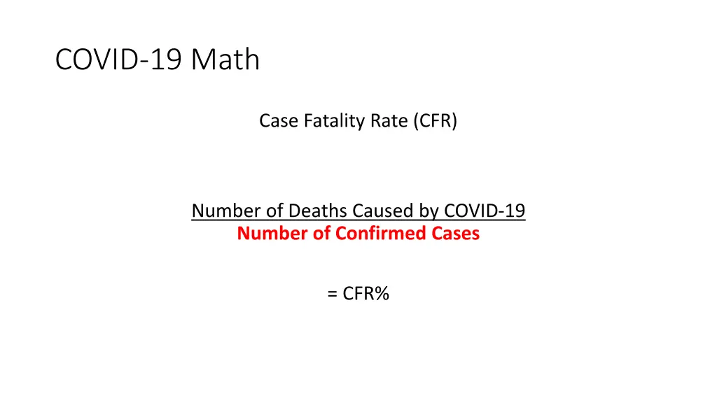 covid 19 math 1