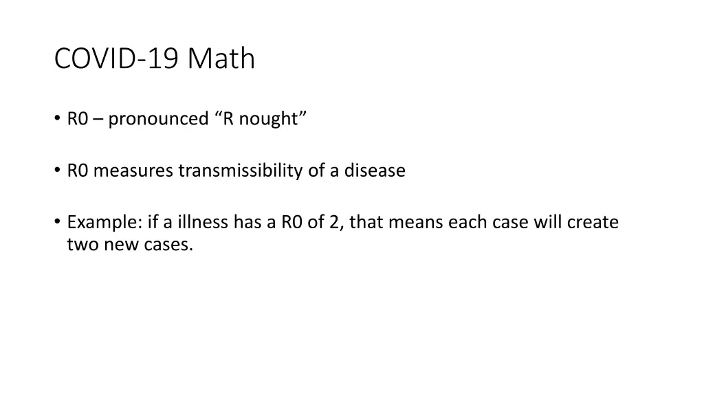 covid 19 math 4