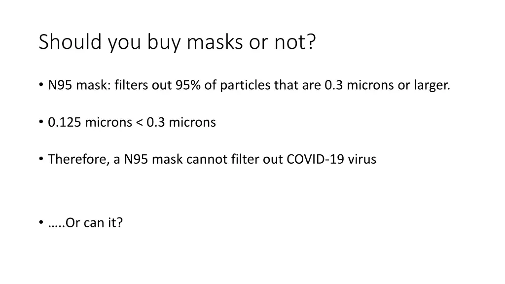 should you buy masks or not 1