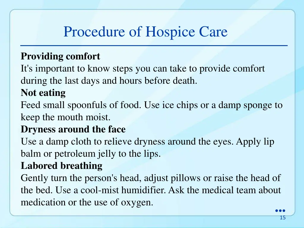 procedure of hospice care 2