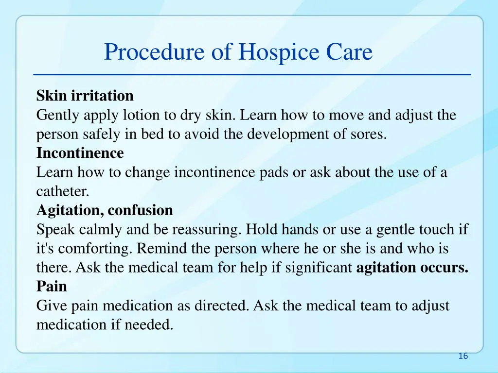 procedure of hospice care 3