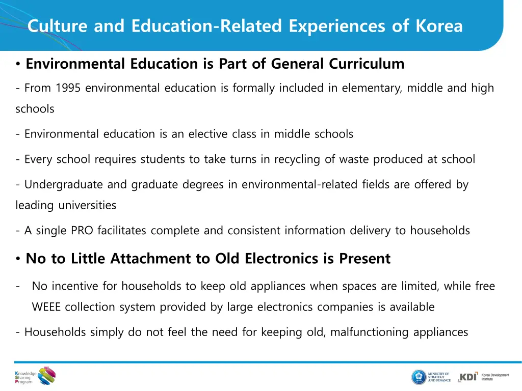 culture and education related experiences of korea