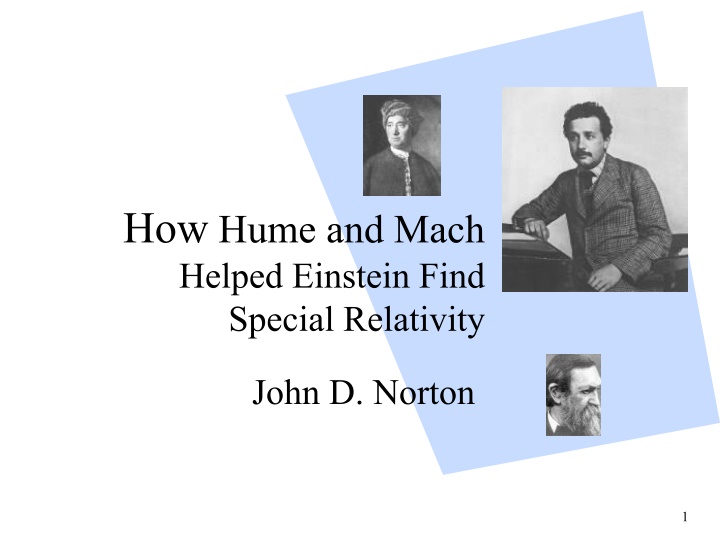 how hume and mach helped einstein find special