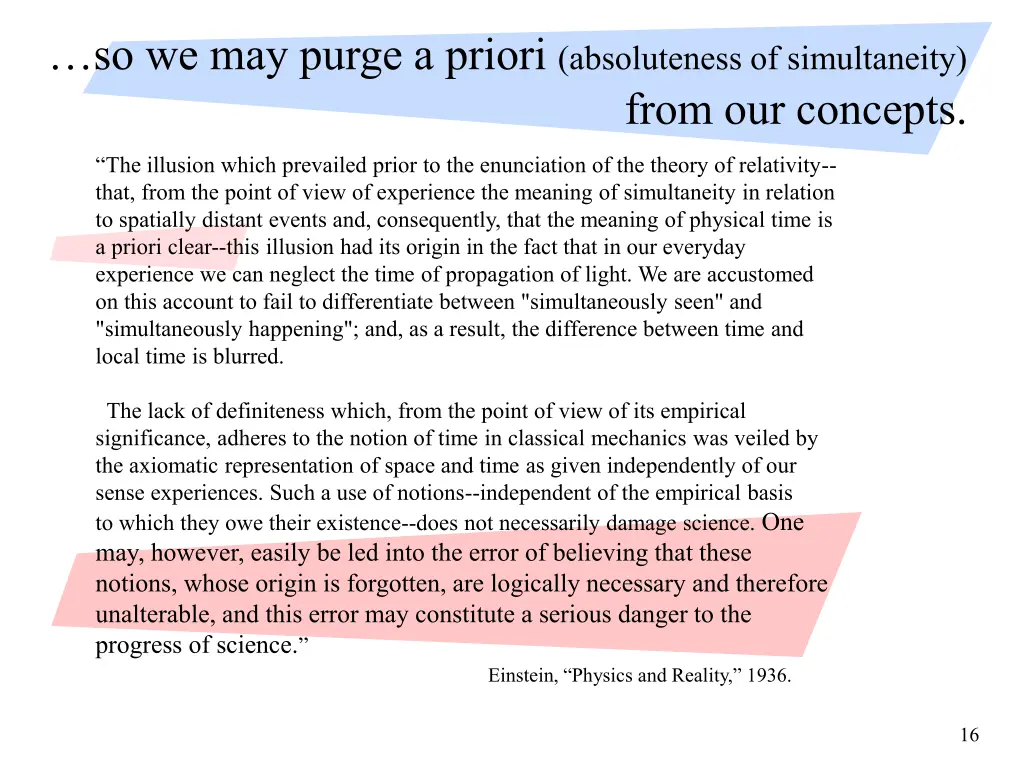 so we may purge a priori absoluteness