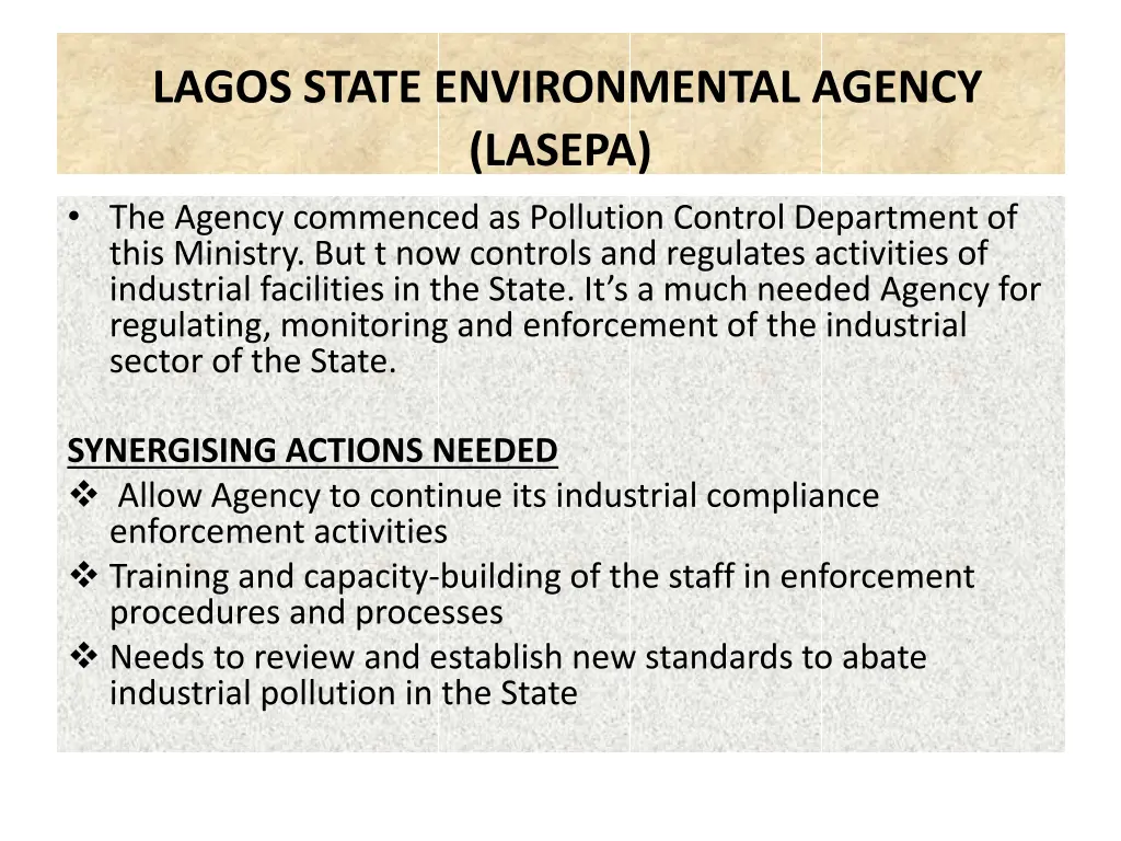 lagos state environmental agency lasepa