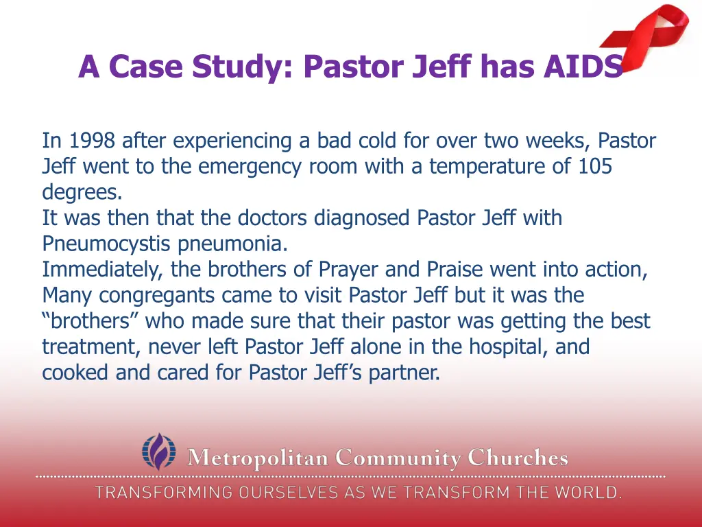 a case study pastor jeff has aids 2