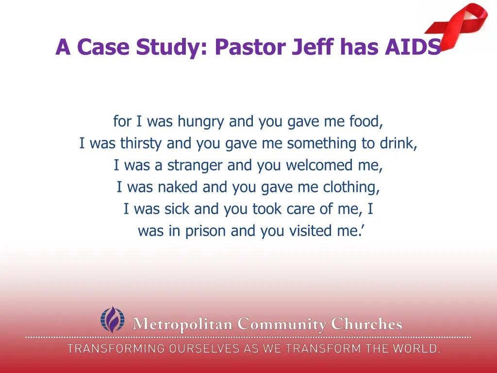 a case study pastor jeff has aids 6