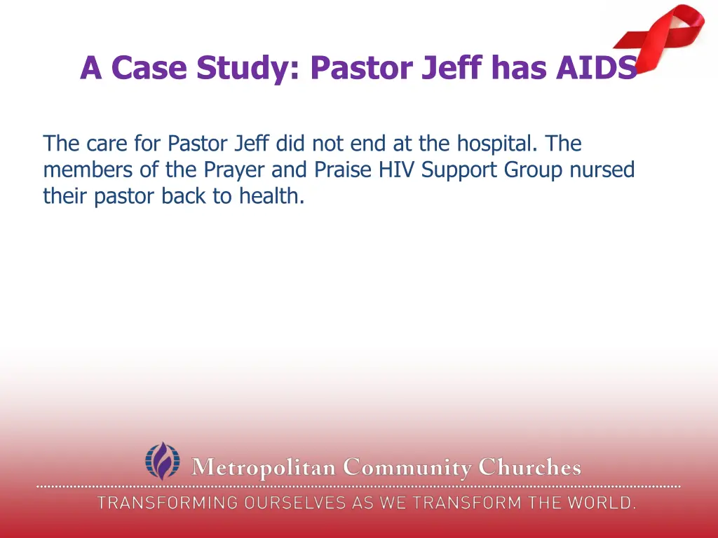 a case study pastor jeff has aids 8