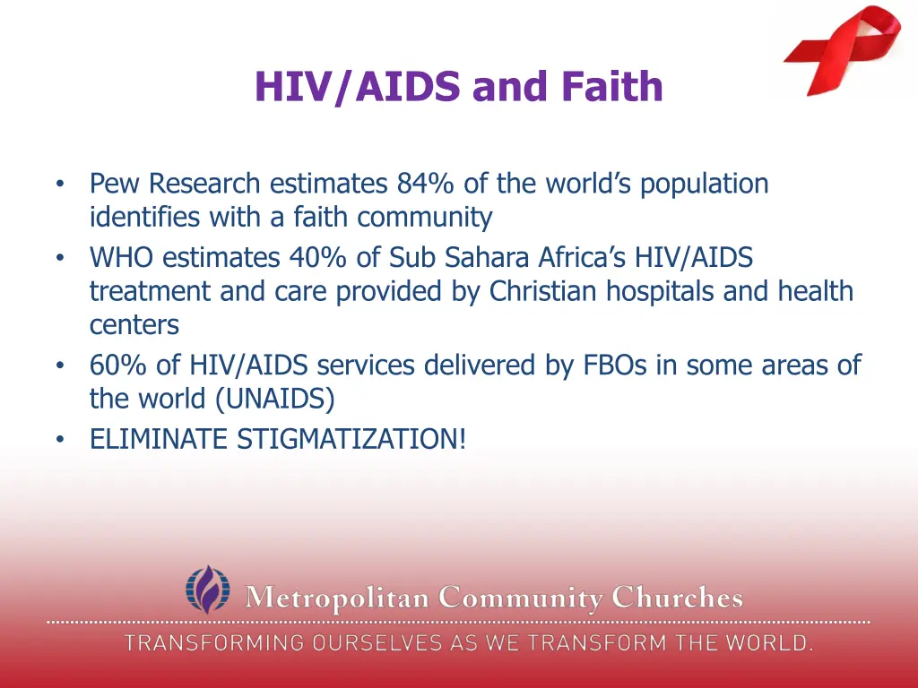 hiv aids and faith