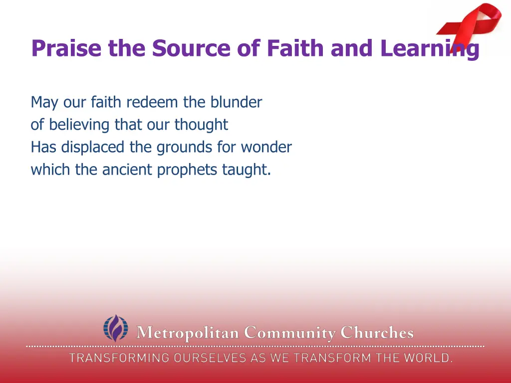 praise the source of faith and learning 3