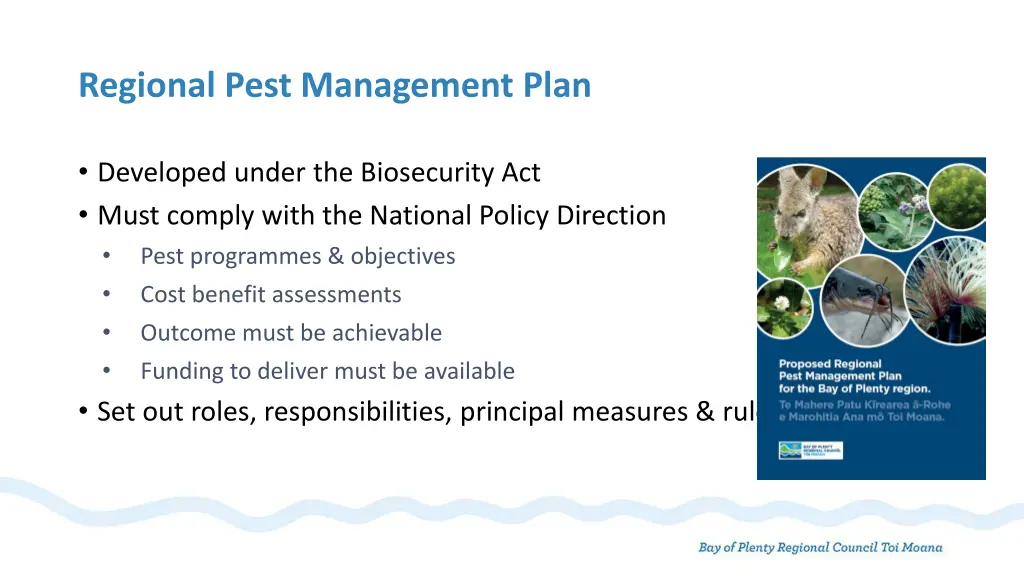 regional pest management plan