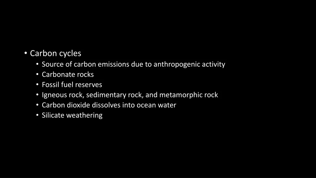 carbon cycles source of carbon emissions