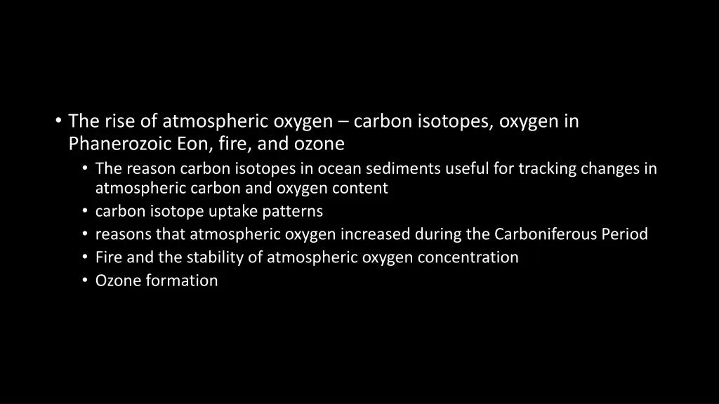 the rise of atmospheric oxygen carbon isotopes