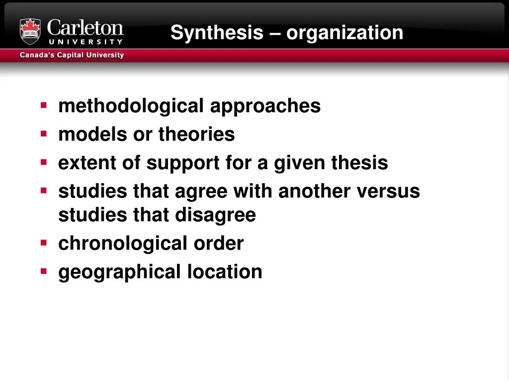 synthesis organization