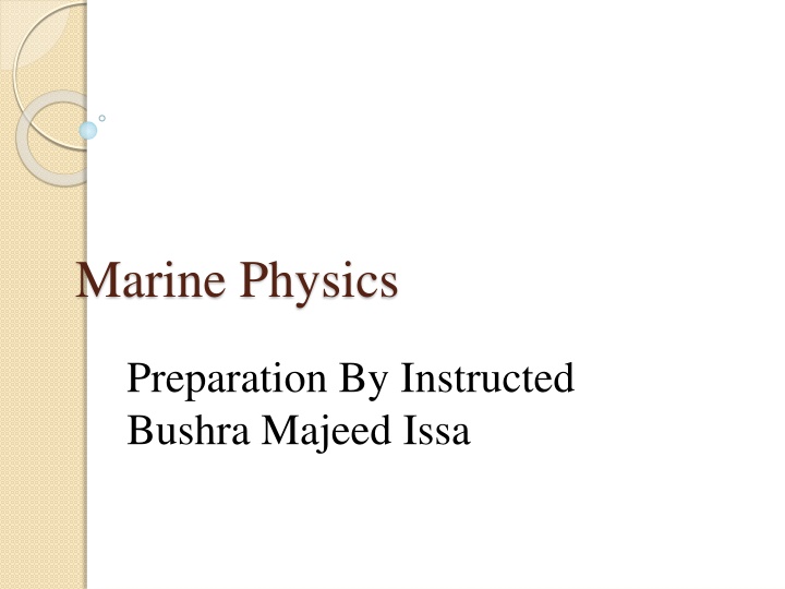 marine physics