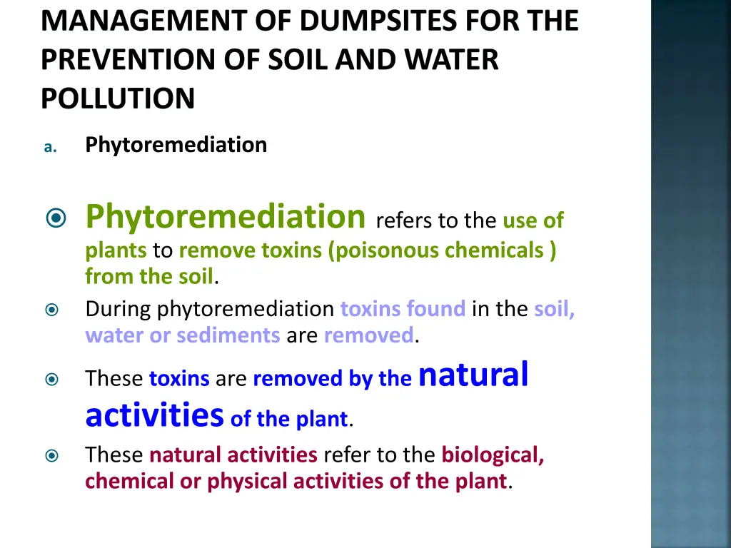 management of dumpsites for the prevention 1